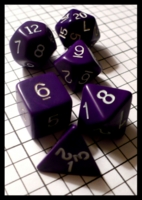 Dice : Dice - Dice Sets - Multi Co Dice Pack Purple with White Numerals Opaque Complete - Ebay 2010